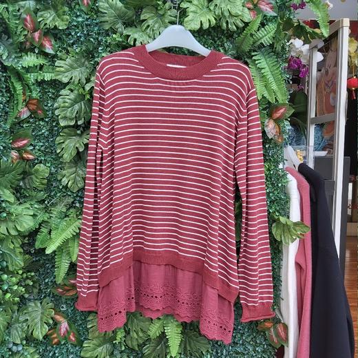 上女条纹针织3072 商品图0