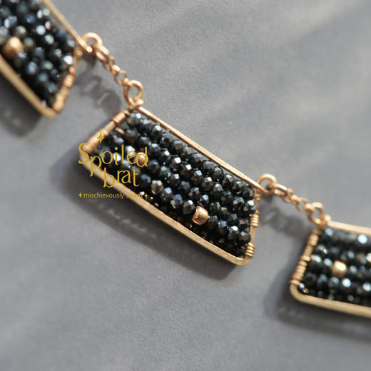 spoiledbrat jewelry黑色金字塔项链 商品图1