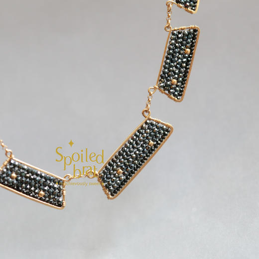 spoiledbrat jewelry黑色金字塔项链 商品图2