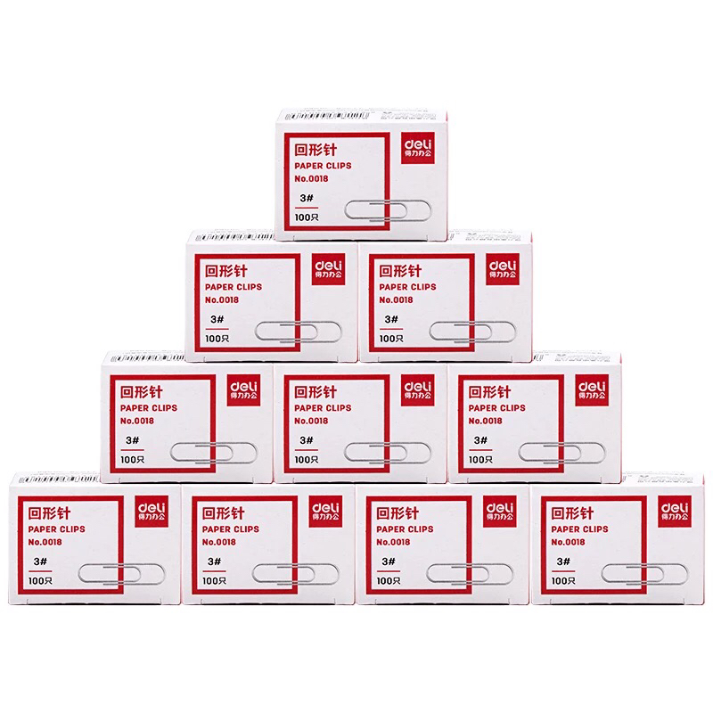 得力0018回形针/100枚**