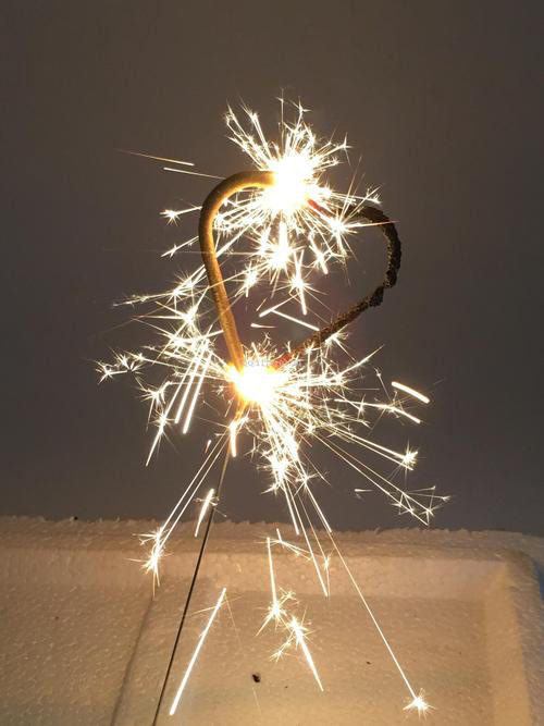 【爱心烟花仙女棒蜡烛】