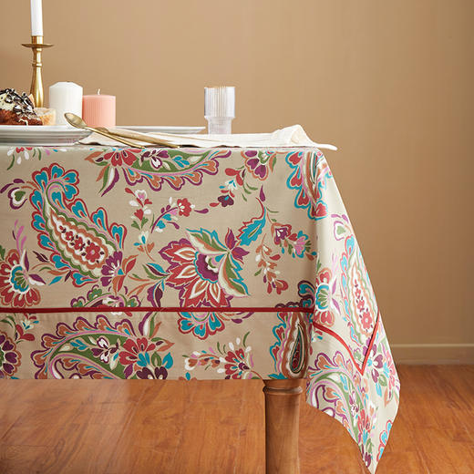 阳春小镇桌布欧式餐桌布长方形家用茶几桌布布艺棉布桌布书桌 商品图4