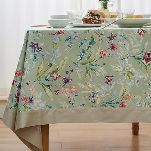阳春小镇桌布田园餐桌布长方形家用茶几桌布布艺棉布桌布书桌ins 商品图0