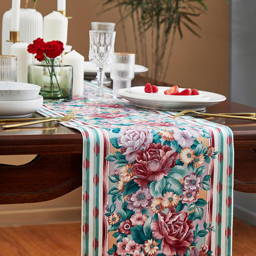 阳春小镇美式桌旗北欧现代简约茶几装饰布五斗柜桌旗欧式茶几桌旗 商品图4