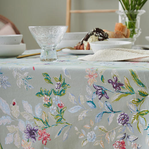 阳春小镇桌布田园餐桌布长方形家用茶几桌布布艺棉布桌布书桌ins 商品图4