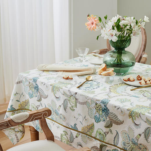 阳春小镇桌布美式田园桌布餐桌北欧茶几台布方桌布艺ins桌布定制 商品图2