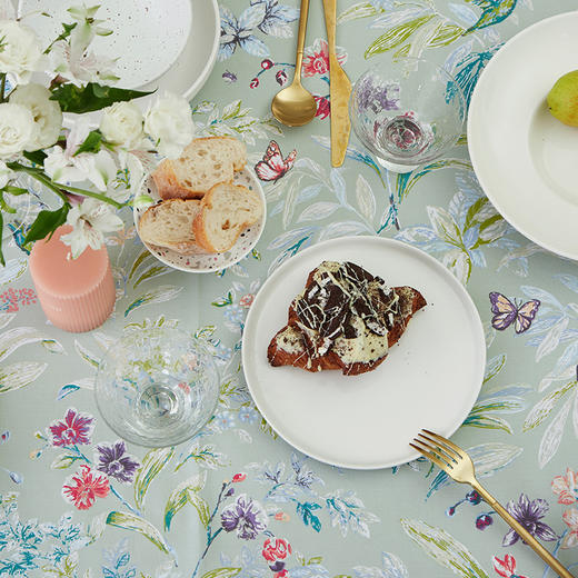 阳春小镇桌布田园餐桌布长方形家用茶几桌布布艺棉布桌布书桌ins 商品图2