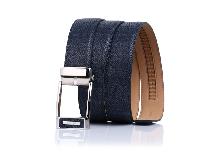 hr赫莲娜男士休闲牛皮自动扣皮带