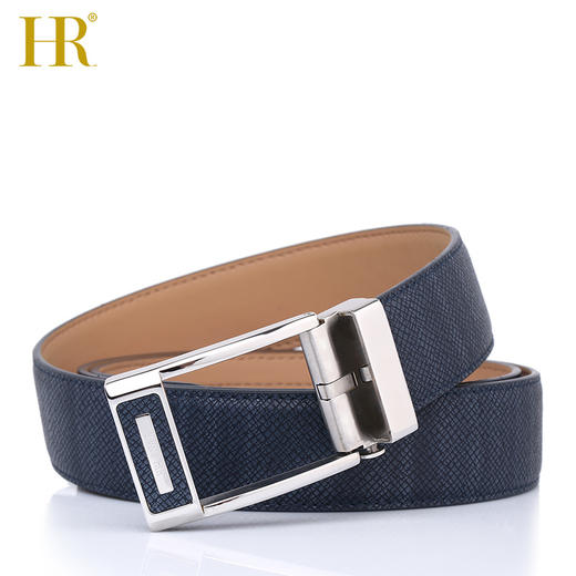 hr赫莲娜男士休闲牛皮自动扣皮带