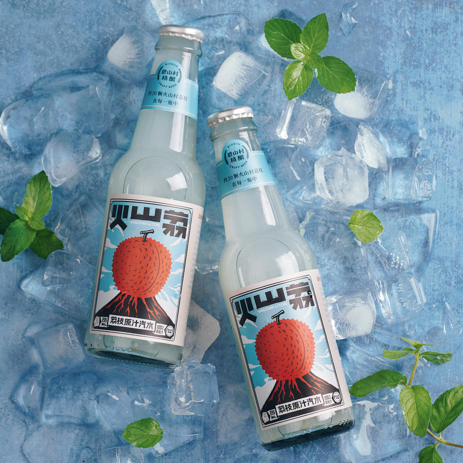 20颗荔枝做一瓶汽水 一箱6瓶 全国包邮