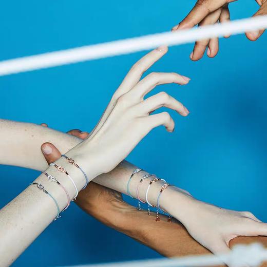 露台LOVEONTERRACE无限的爱无限绳结925纯银镀米兰绳情侣手链 商品图1