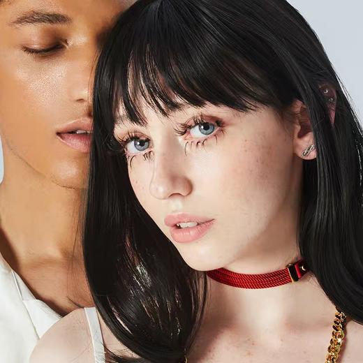 露台LOVEONTERRACE 双面女孩黄铜镀黄金配件进口牛皮三股绳choker项圈 商品图2