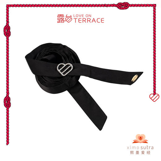 露台LOVEONTERRACE 捆绑之心施华洛世奇钻饰丝带choker捆绑颈带 商品图1