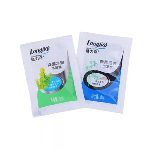 隆力奇一次性袋装洗发水沐浴露酒店宾馆柔顺洗发露沐浴液小包装8g 商品图5