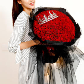 好运    99支红玫瑰，黑纱搭配，皇冠一个！（1929）