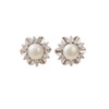 雪花耳钉925半银 白色6-7馒头圆强光微瑕 珍珠耳钉 商品缩略图0