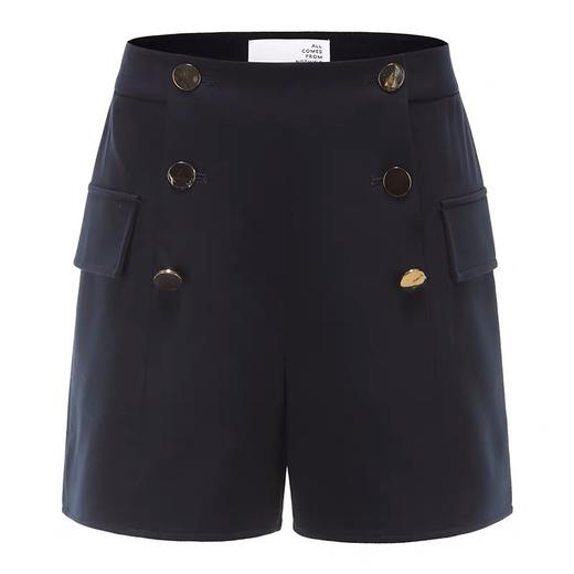 浅金饰扣短裤 商品图0