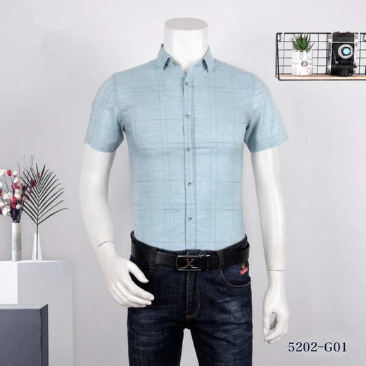 上男短袖衬衫5202-G01 商品图0