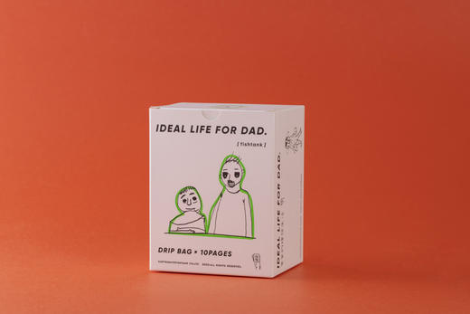 【已下线】fishtank鱼缸咖啡《爸爸的理想生活》10包装挂耳包套盒 商品图1