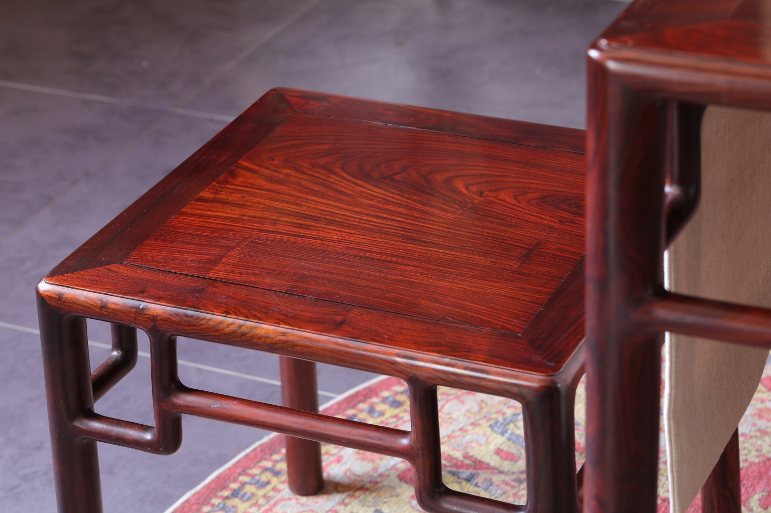 大红酸枝方桌五件套(运费到付)