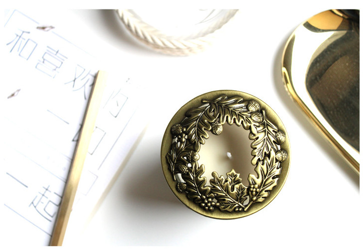 内嵌型铁艺香薰蜡烛聪明盖 锌合金聪明盖 聚热防挂壁香薰蜡烛适用