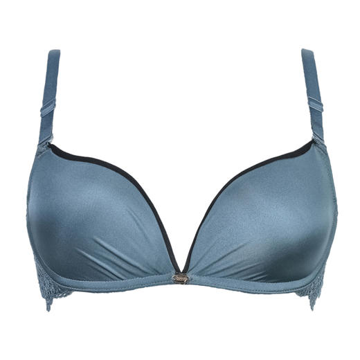 【特价商品不退不换】皇家丽美光面文胸深V聚拢记忆钛圈纯色内衣WJ915-2 商品图2