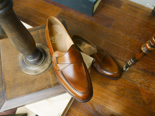 crockettjones经典赛尔比乐福鞋棕褐色