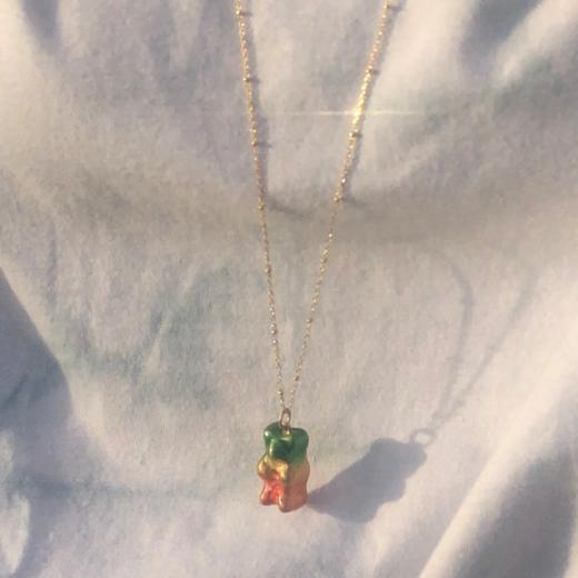 北京仓｜Maggoosh-Gummy-彩虹西瓜小熊 项链［希腊设计师］ 商品图4