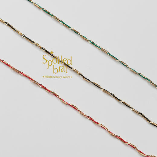 spoiledbrat jewelry密链彩绳系列 | 红色/绿色/黑色手链 商品图3