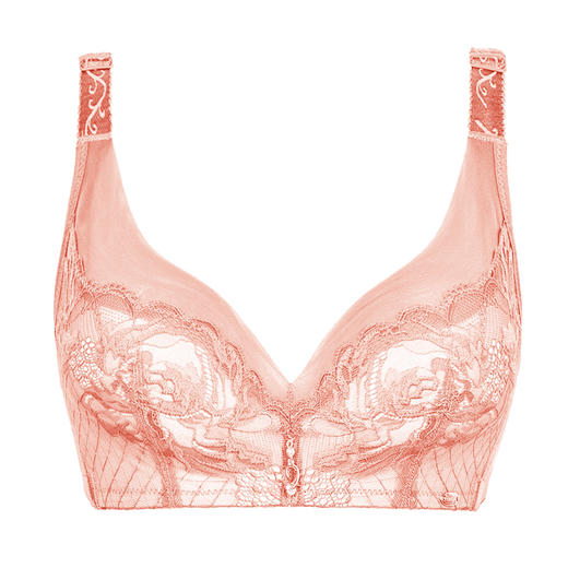 皇家丽美托胸聚拢文胸收副乳无钢圈蕾丝美背四排扣宽侧收深V内衣WW1818-3 商品图4