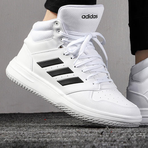 adidas阿迪达斯男鞋板鞋2020春季新款运动鞋轻便高帮休闲鞋eg4235