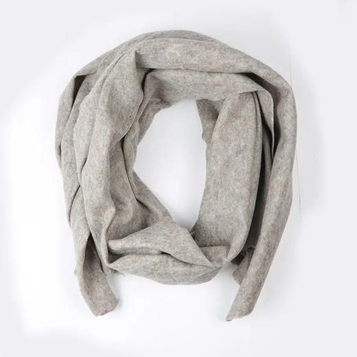 TUMAR羊绒披巾-浅灰 商品图0