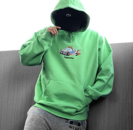 警车帽衫 supreme 19fw cop car hooded sweatshirt男款