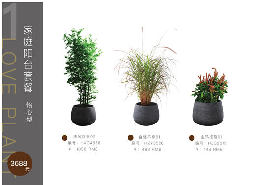 家庭阳台套餐怡心型 商品图0