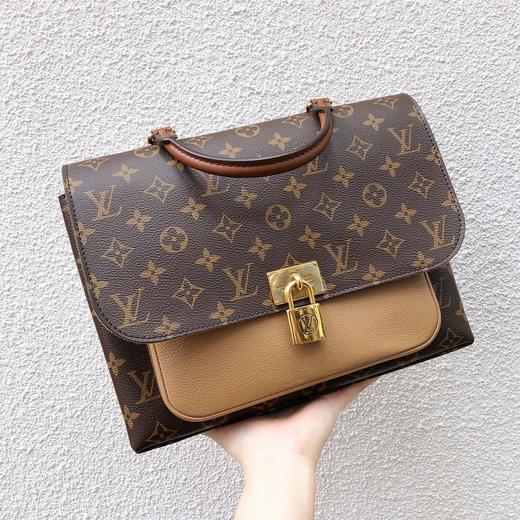 大全套lv新款老花拼色marignan邮差包