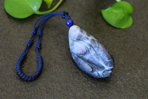 和田玉（青花）独籽手把件--财神（孙有庚）181g 商品图4