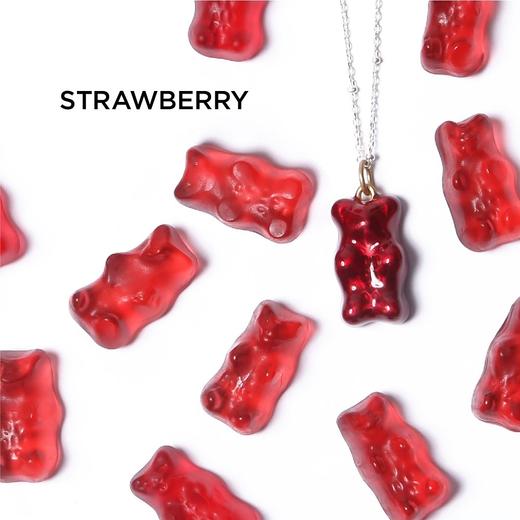 北京仓｜Maggoosh-Gummy-草莓红小熊 项链［希腊设计师］ 商品图0