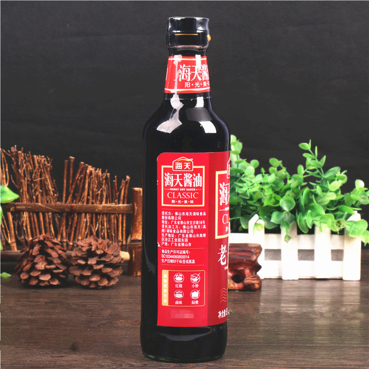 海天酱油老抽王500ml瓶