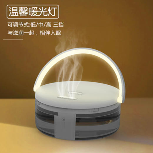 创意小型智能双喷头空气净化加湿器 商品图0