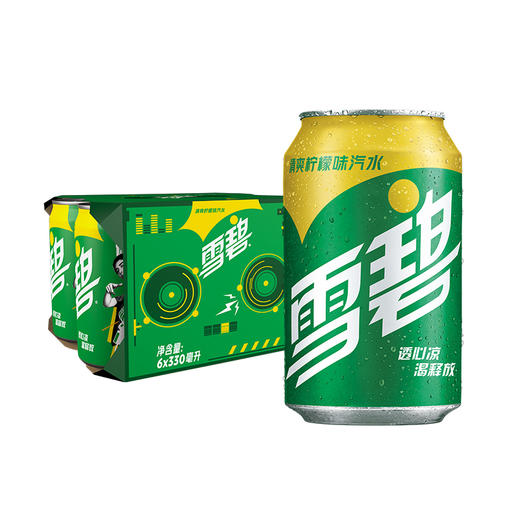雪碧柠檬味汽水330ml*6罐 商品图0