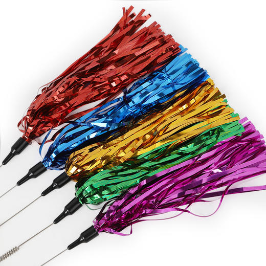 亚克力彩条管 响纸彩条弹簧逗猫棒 60cm猫咪玩具猫玩具逗猫游乐棒