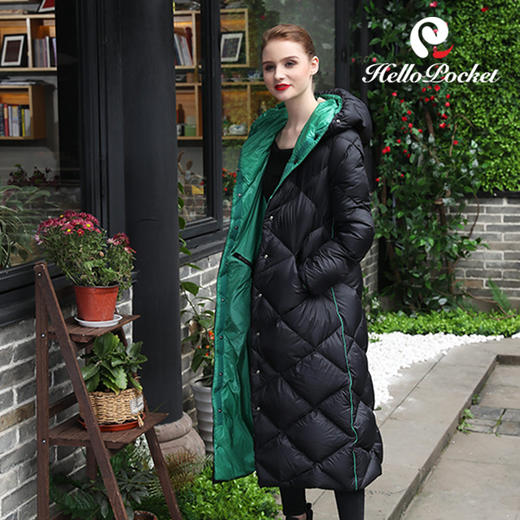 HP180178时尚超长鹅绒服 商品图3