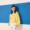 kelme卡尔美 夏季连帽套头木耳边字母卫衣女高腰宽松休闲上衣 商品缩略图1