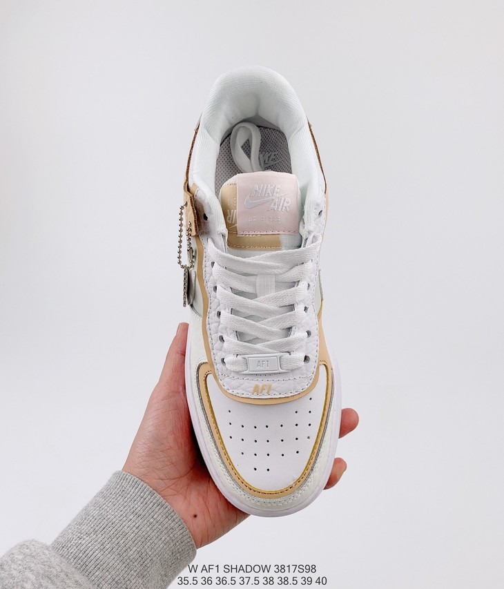 耐克nike wmns air force 1 shadow奶油黄小雏菊空军一号增高低帮百搭