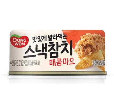 【中文】东远 辣味蛋黄酱金枪鱼罐头100g  商品图0