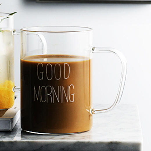 早安杯GOOD MORING-白(带把手） 商品图0