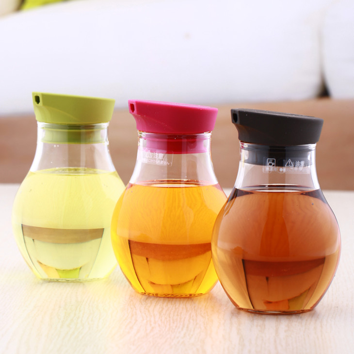 hario日本进口胶平盖玻璃油瓶