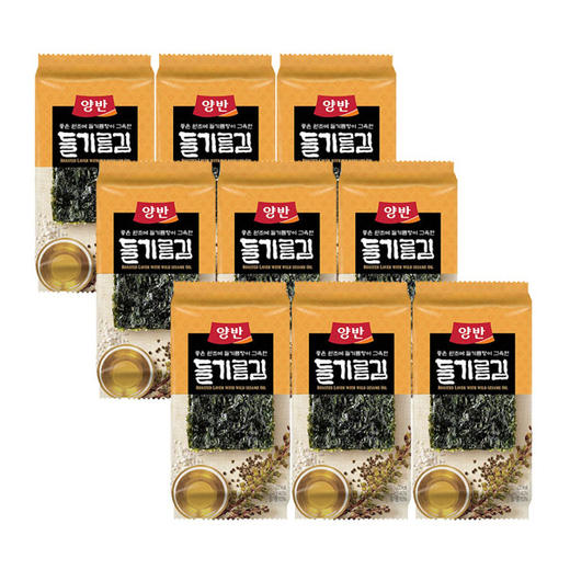 【中文】两班 芝麻油海苔5g*9  商品图1