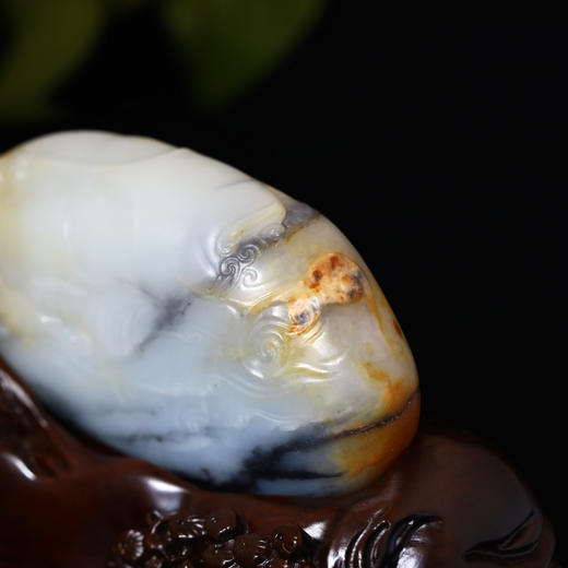 和田玉（青花）独籽摆件--飞天（邱启敬）257.75g 商品图1