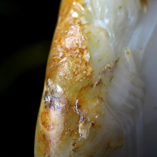 和田玉（青花）独籽摆件--竹林居士（邱启敬）405g 商品图3